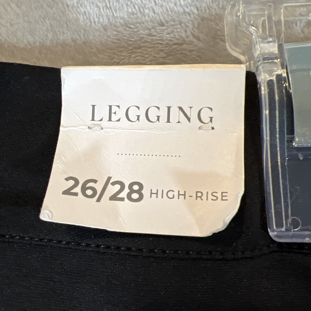 LANE BRYANT High Rise Leggings Black‎ Stretch Jegging Black Size 26/28 NWT - Picture 4 of 9